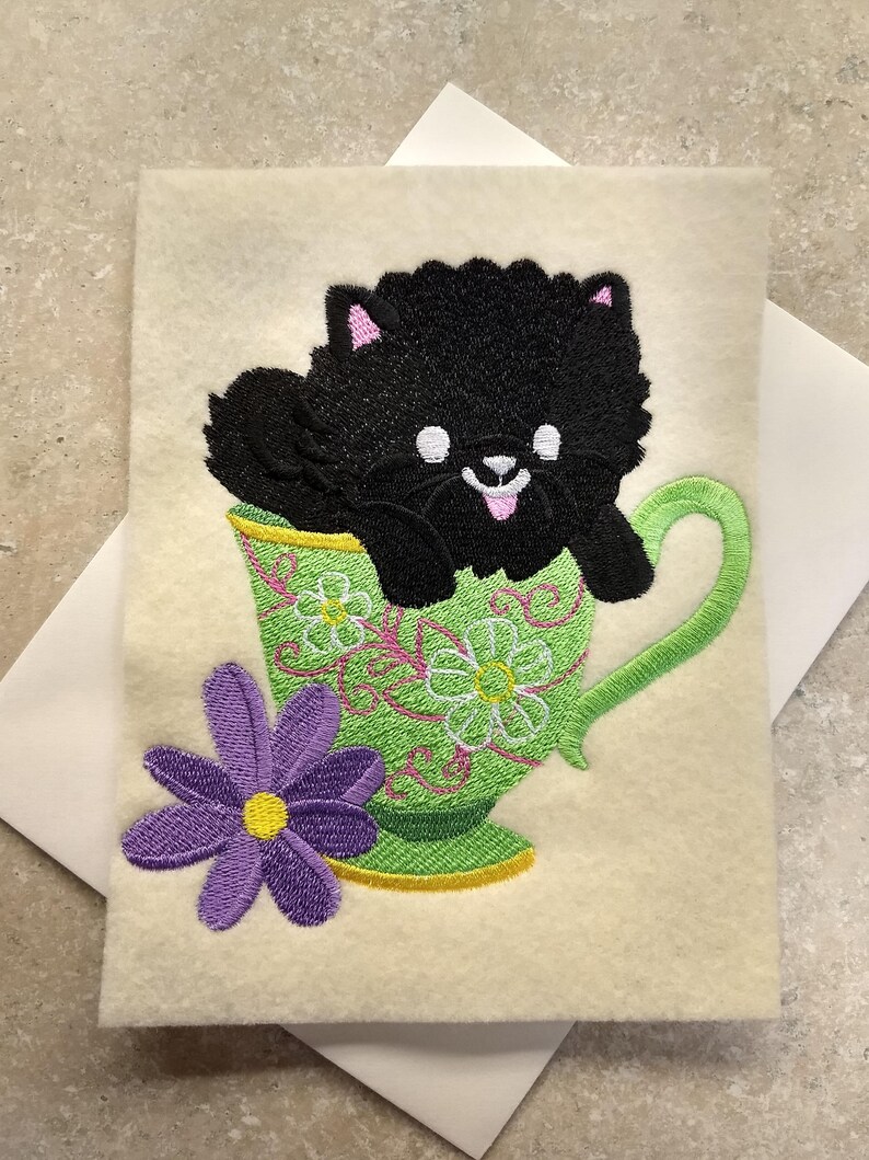 Time for Tea Puppy Any Occasion Cards