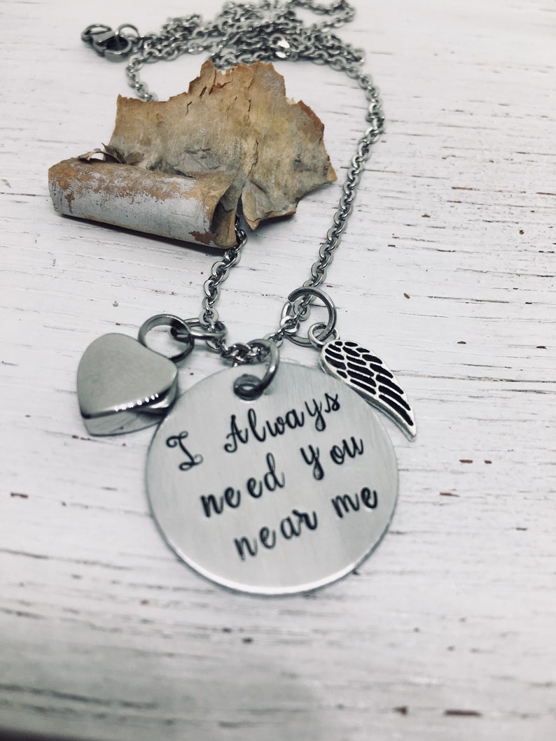Memorial for Ashes Keepsake Daughter Cremation Urn Jewelry Cremation Jewelry Mom I Always Need You Near Me Urn Heart Necklace