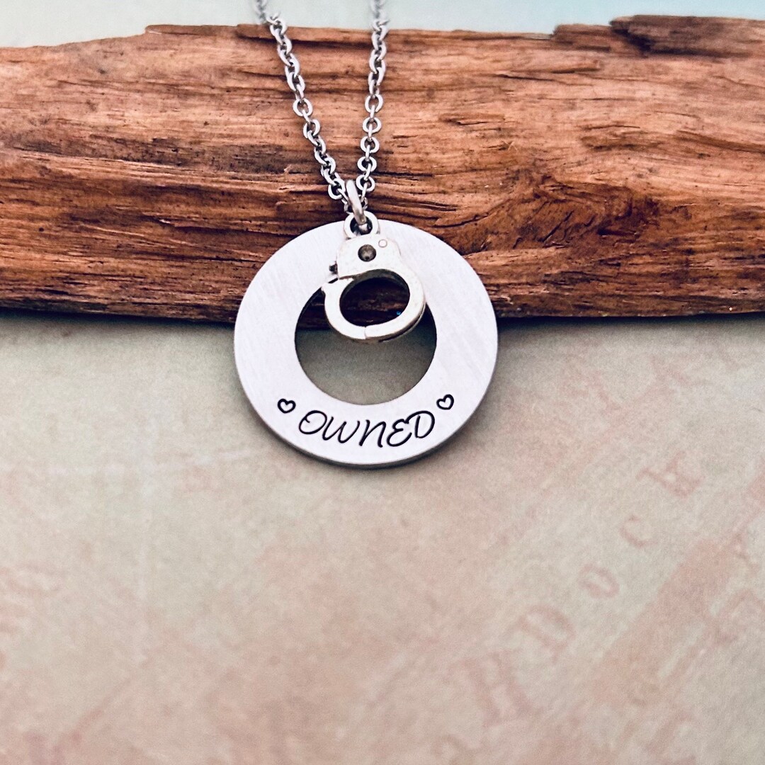 Owned Necklace, Handcuff Necklace Gift, Custom Gift for Her, BY Boss