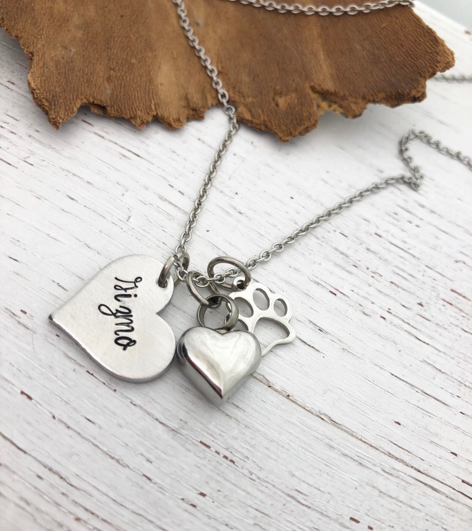 Dog Urn Necklace Personalized In Memory Of Pet Custom Name Etsy