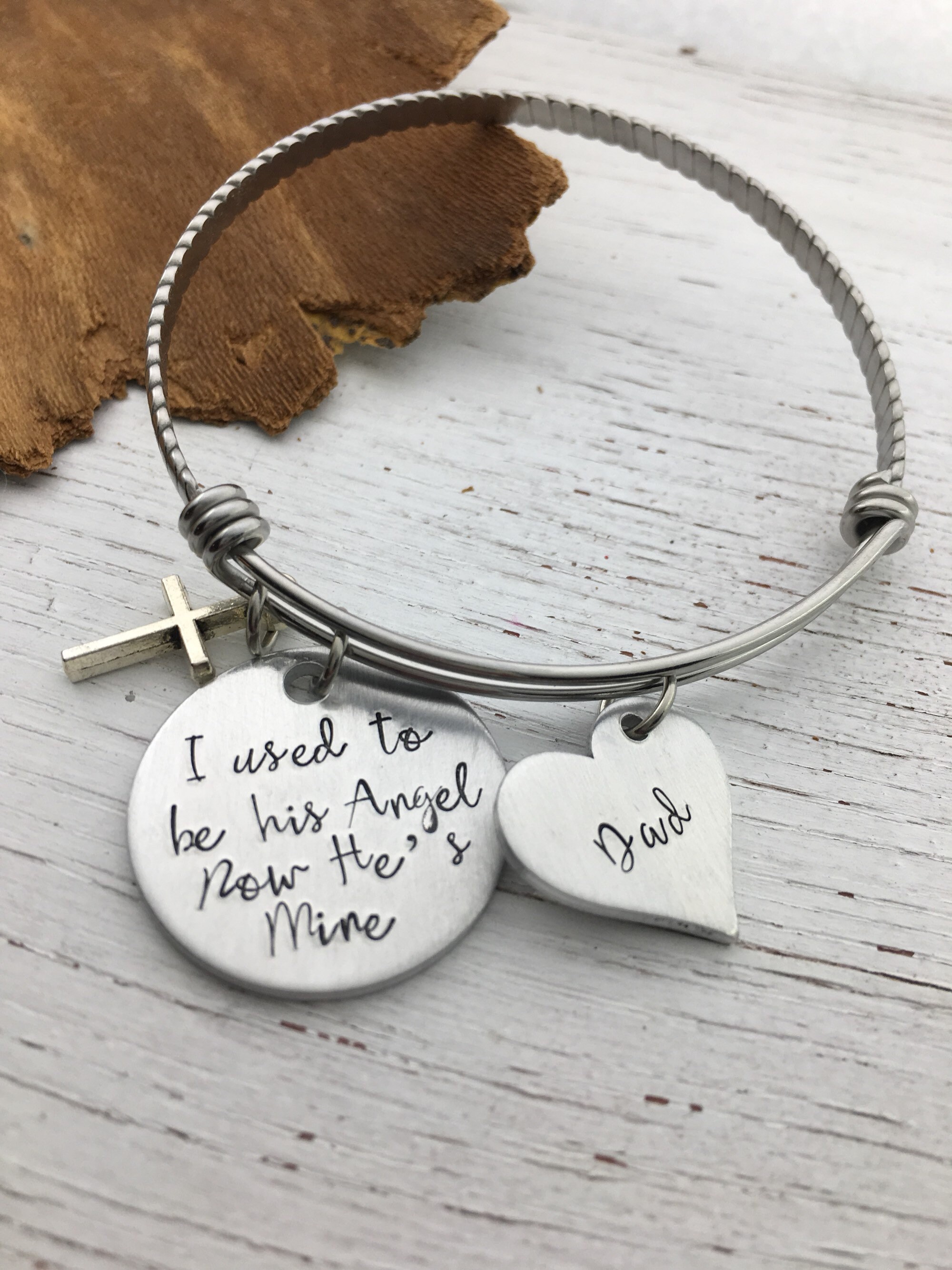 Memorial Dad Bracelet Gift for Daughter Daddy Jewelry I Etsy