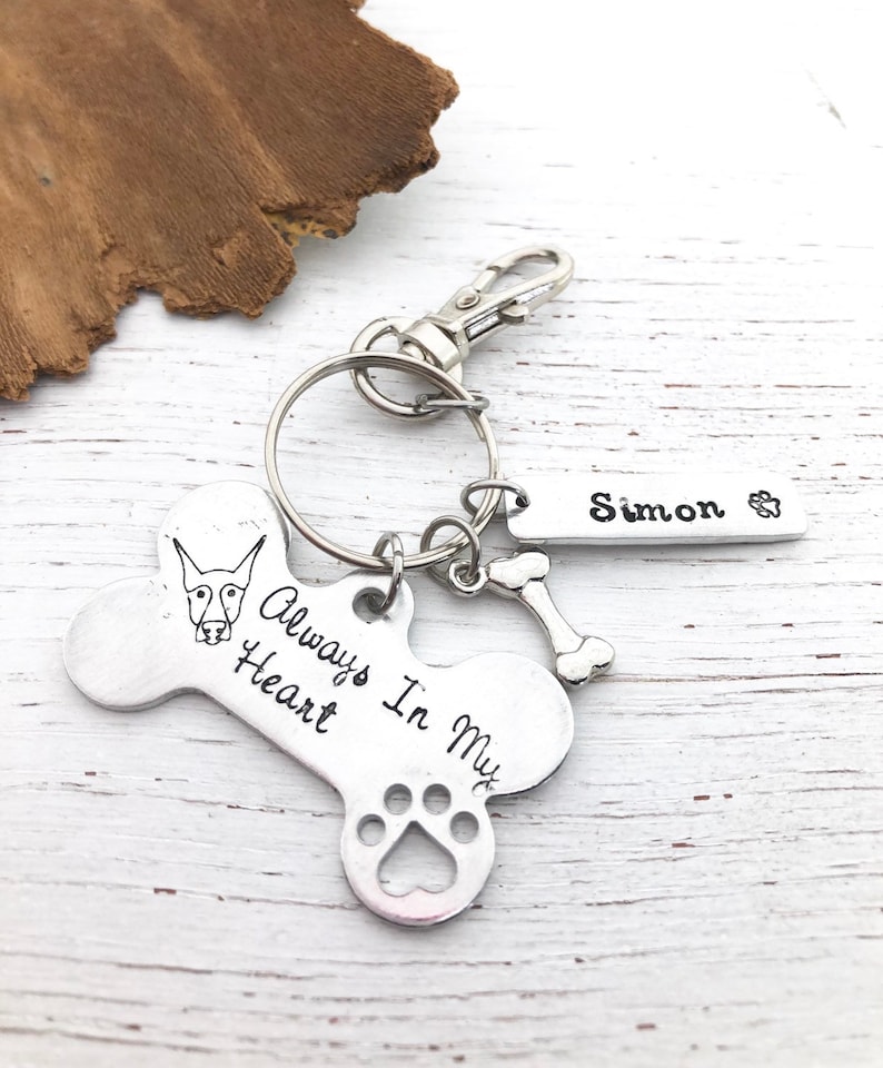 TIIMG Pet Adoption Gift Pet Rescue Gift Rescue Mom Rescue Dad Couple Keychain Set for Dog Cat Owner Animal Lover Gift