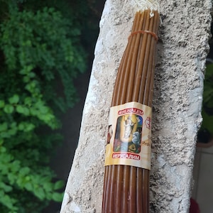 Bluenoemi Christmas Gifts from the Holy Land.  Pure Honey beeswax candles , blessed from Holy Sepulchre Church. Spiritual Faith Candles.