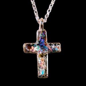 Kreuz Halskette, Jerusalem Kreuz, Sterling Silber Schmuck, Kreuz Halskette, Kreuz Halsketten, Christian Halskette