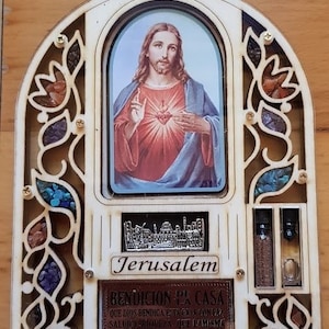 Geschenk für Weihnachten Holz katholisches Geschenk aus dem Heiligen Land christliche Geschenke Jerusalem Ansicht