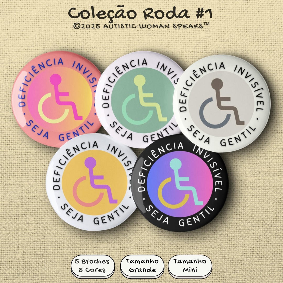 Invisible Disability Awareness Pin Set: Neurodiversity, Autism, Chronic ...