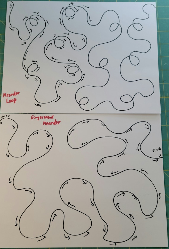 Loopy Meander Stencil - Intro to Free Motion Quilting 