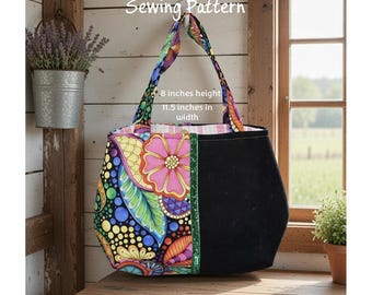 Sirena Sewing Hobo Bag Pattern, Handbag, Beginner, DIY, PDF Digital Download, Small Bag, Wrist Purse