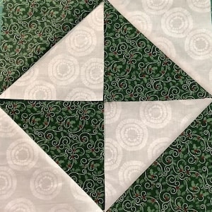 Quilt Block Pattern Tutorial, Broken Dishes Quilt Block, Learn to Quilt, Four Patch Quilt Block, Half Square Triangle, Beginning Quilting