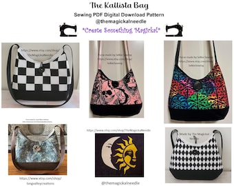 Kallista Hobo Bag Sewing Pattern, PDF, Digital Download