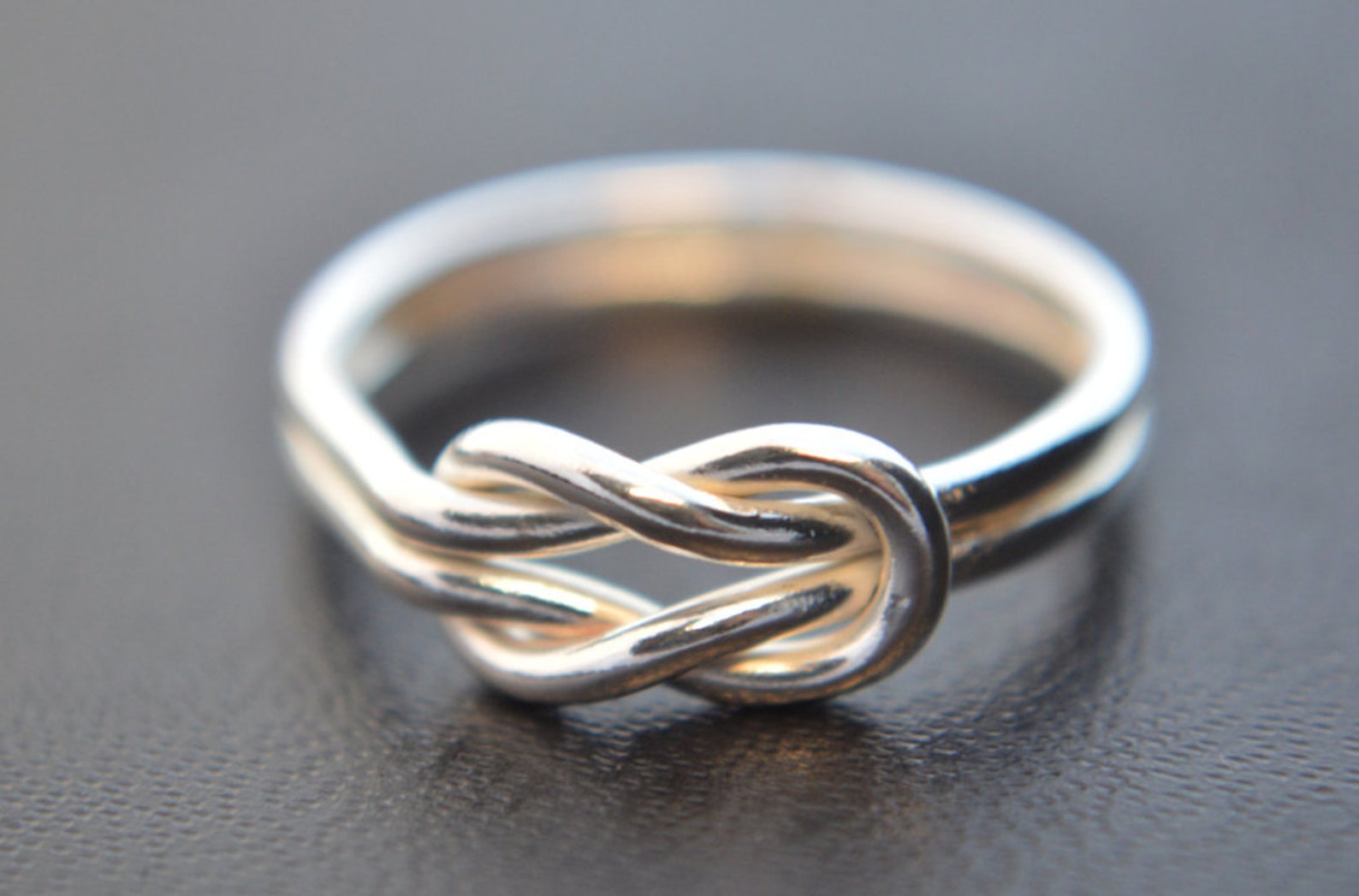 Sailors Knot Sterling Silver Infinity Ring Sterling Silver Etsy UK