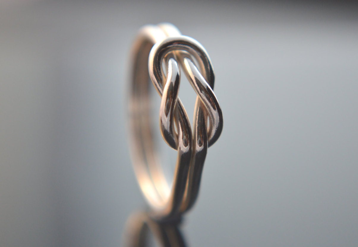 Sailors Knot Sterling Silver Infinity Ring Sterling Silver Etsy UK