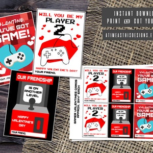 GAMING VALENTINES CARDS