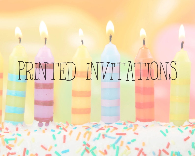 PRINTED PARTY INVITATIONS image 1
