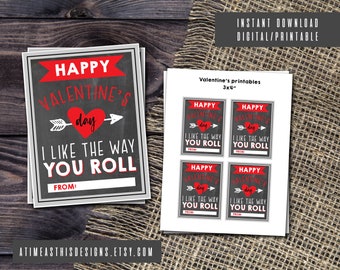 VALENTINE'S CARD - I like the way you roll