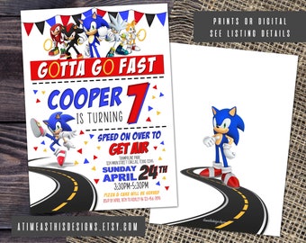 SONIC BIRTHDAY INVITATION