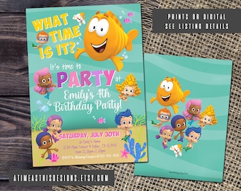 BUBBLE GUPPIES INVITAITON | Bubble Guppies Birthday