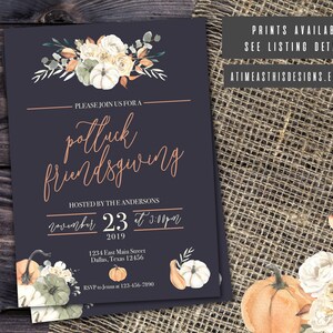 FRIENDSGIVING INVITATION | Thanksgiving Dinner Invitation