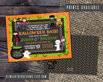 HALLOWEEN PARTY INVITATION | Halloween Birthday Invite