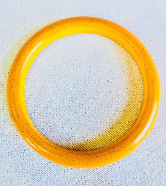 Vintage Butterscotch Yellow Custard Bakelite Brac… - image 2