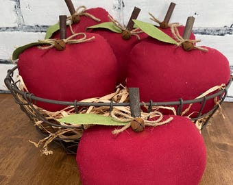 Apple Bowl Fillers Set of 2 / Tiered Tray Decor