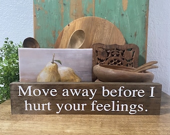 Funny Wooden Desk Sign: Sarcastic Office Decor, Coworker Gift