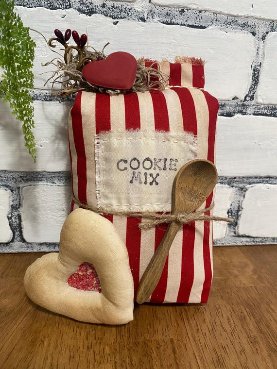 Valentine Cookie Decor / Cookie Mix / Fake Bake / Valenrines Tiered Tray Decor / Valentines Decor / Holiday Decor