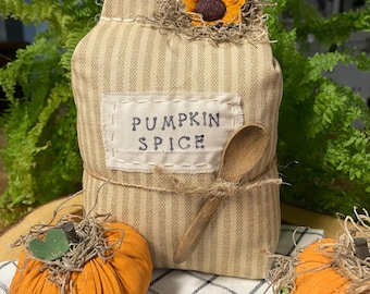 Handmade Pumpkin Spice Decor, Primitive Fall Decoration