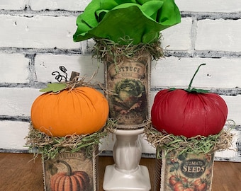 Handmade Garden a vegetables / Canned Vegetables / Faux Food