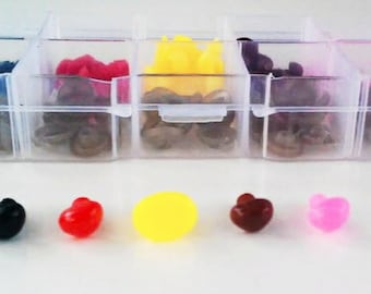 50 Safety noses of 9 x 7mm colours (50 units) - 9x7mm Safety nose Box (50 units)- Amigurumi-Making doll-toys supplies