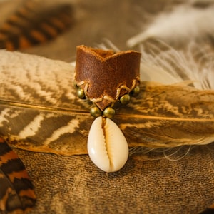 Leather Dread Bead Shell - Loc Jewelry Leather Dreadbead Dreadlock Bead ...