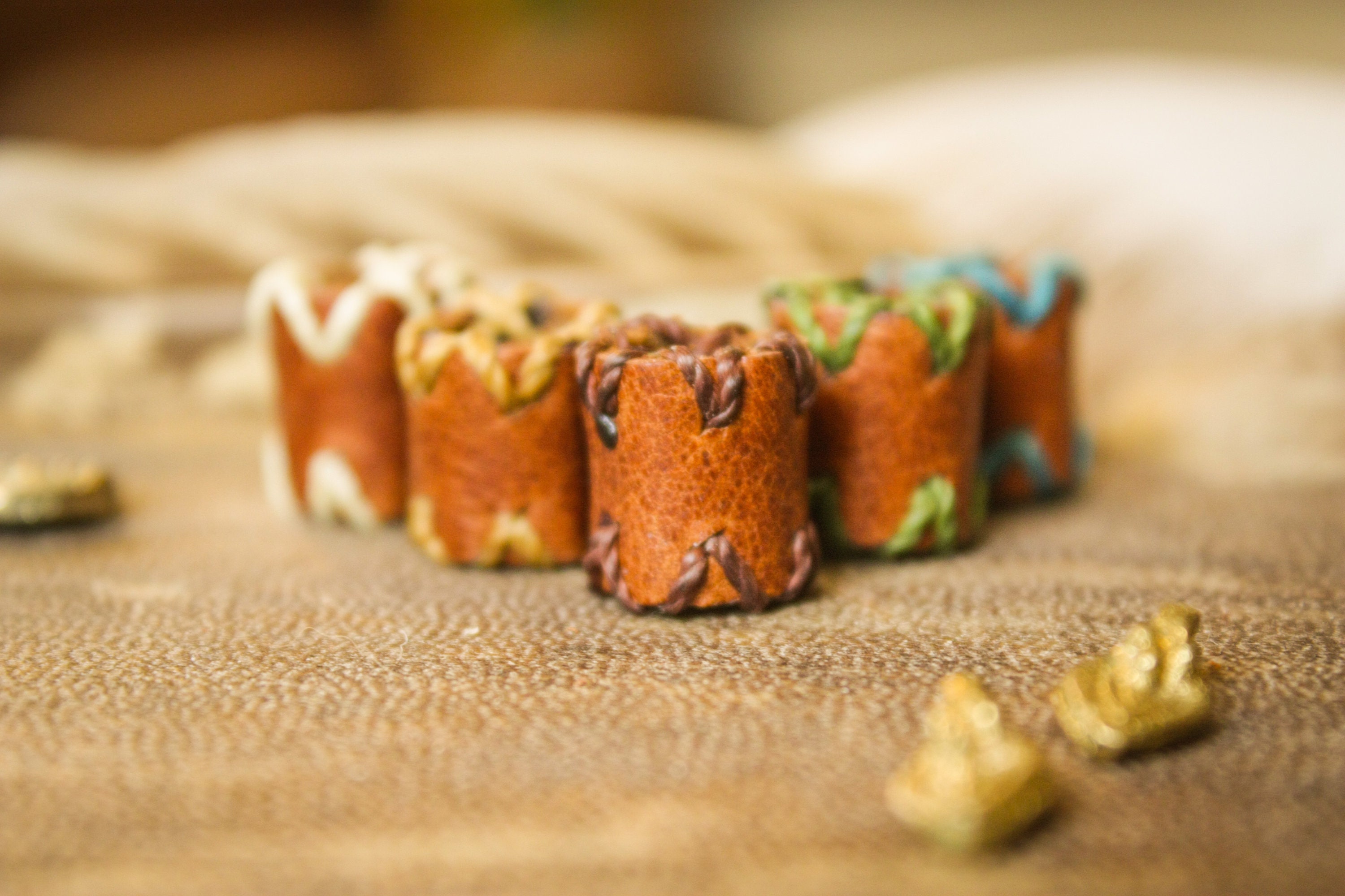 Leather dread beads Loc Jewelry Leather dreadbead Dreadlock | Etsy