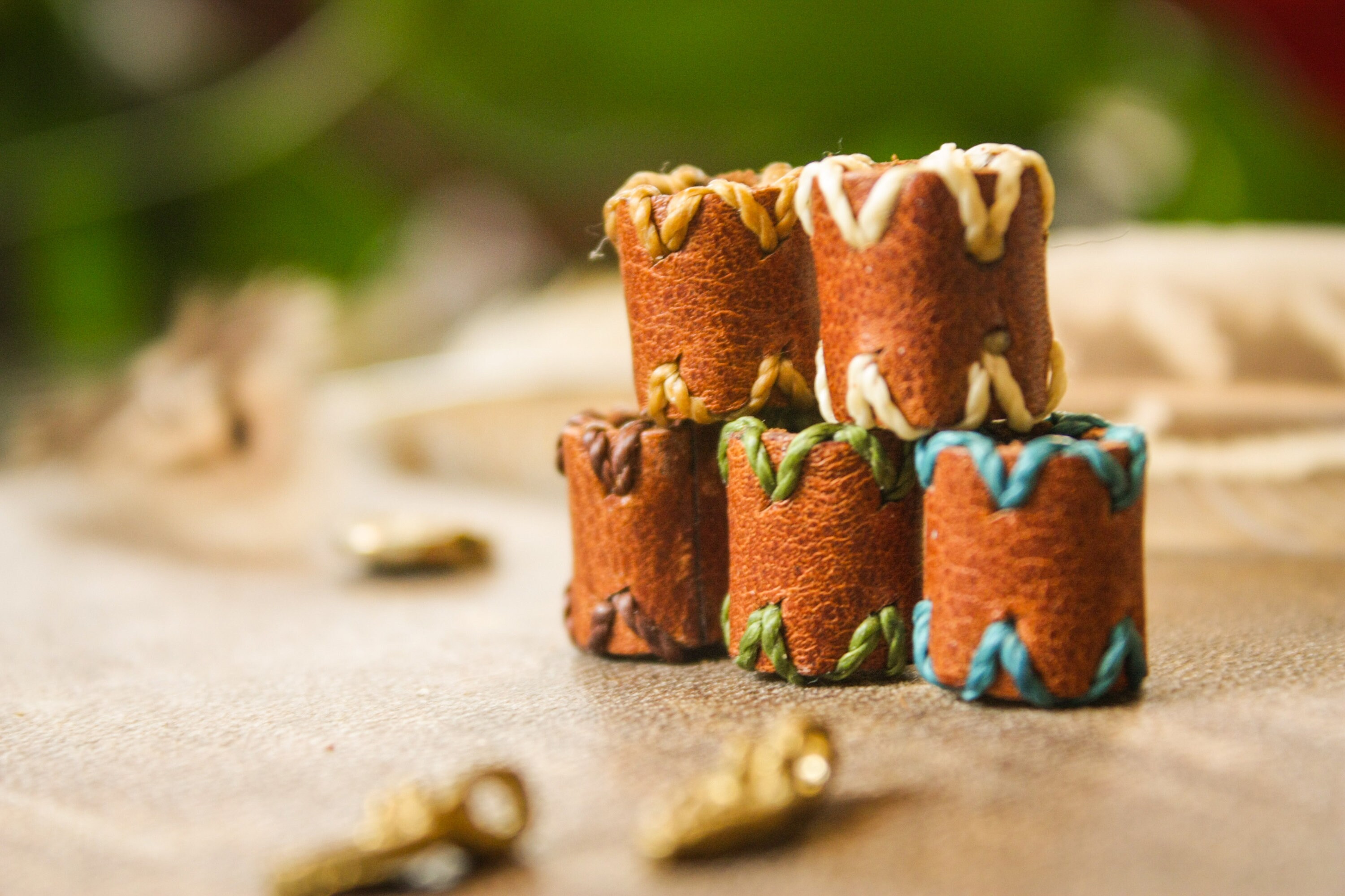 Leather dread beads Loc Jewelry Leather dreadbead Dreadlock | Etsy