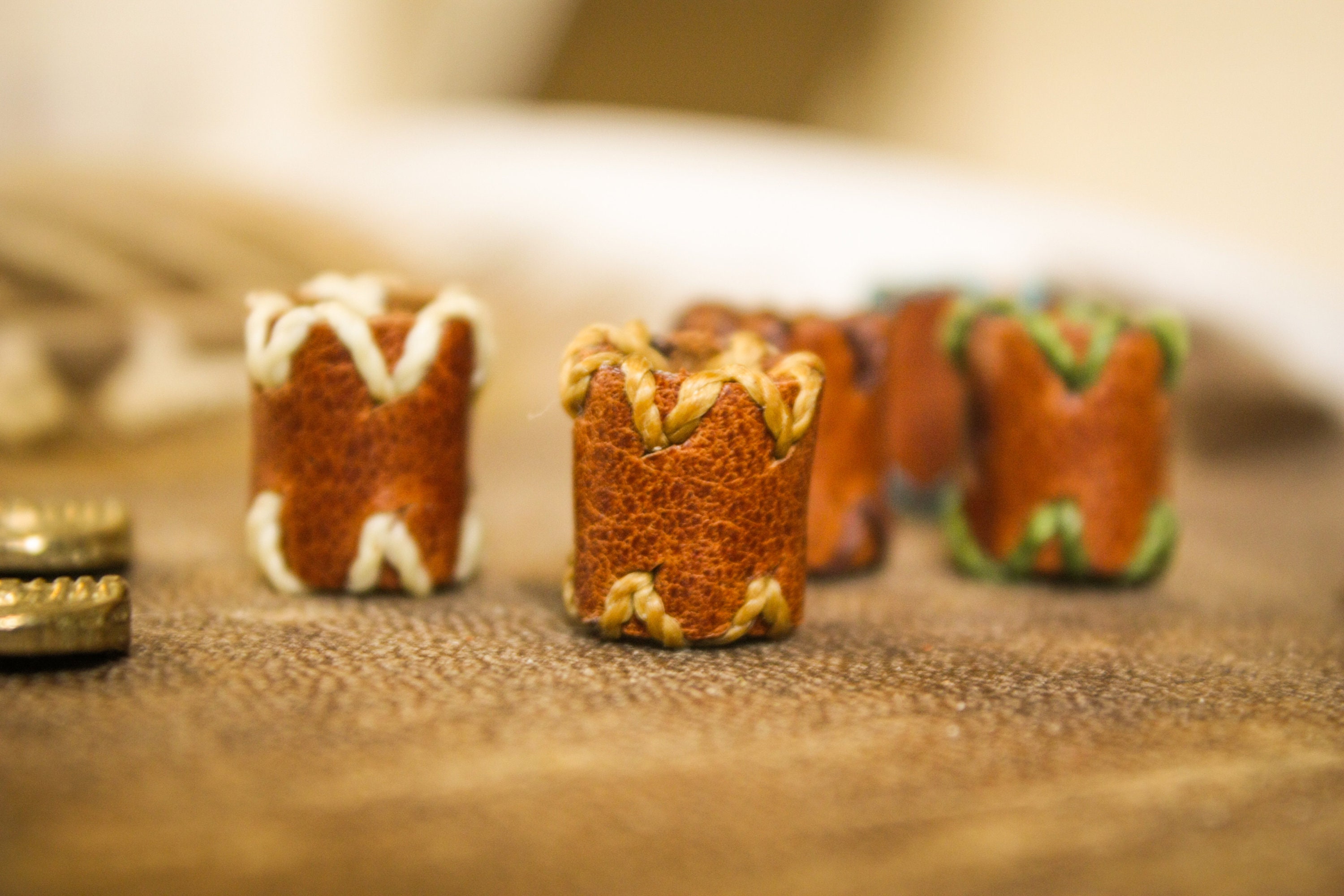 Leather dread beads Loc Jewelry Leather dreadbead Dreadlock | Etsy