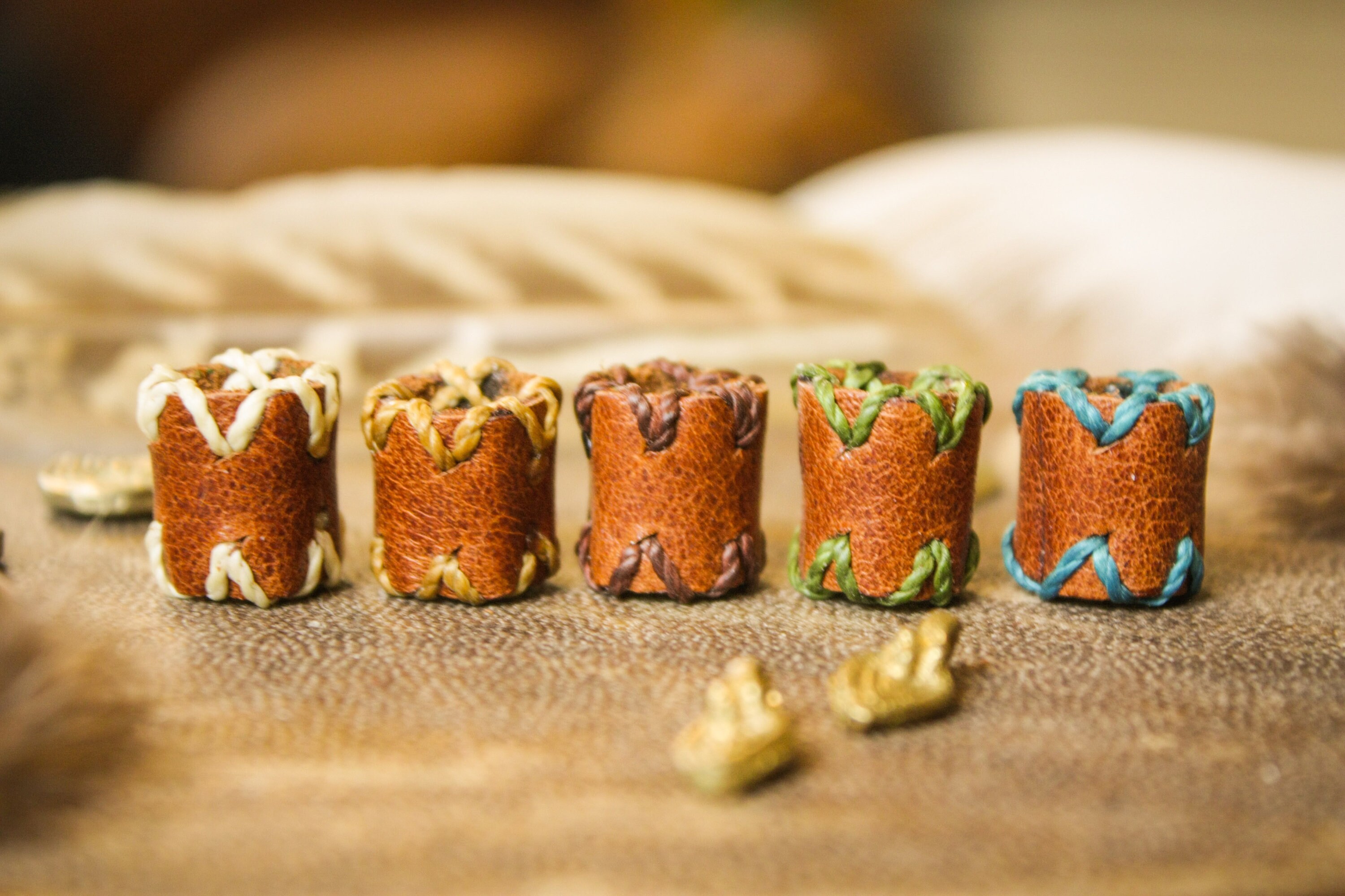 Leather dread beads Loc Jewelry Leather dreadbead Dreadlock | Etsy