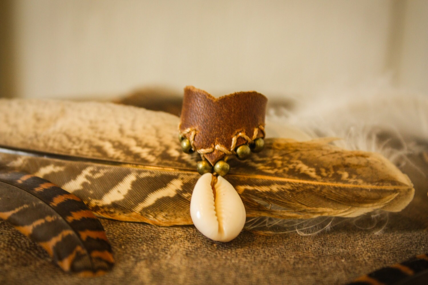 Leather Dread Bead Shell Loc Jewelry Leather Dreadbead - Etsy