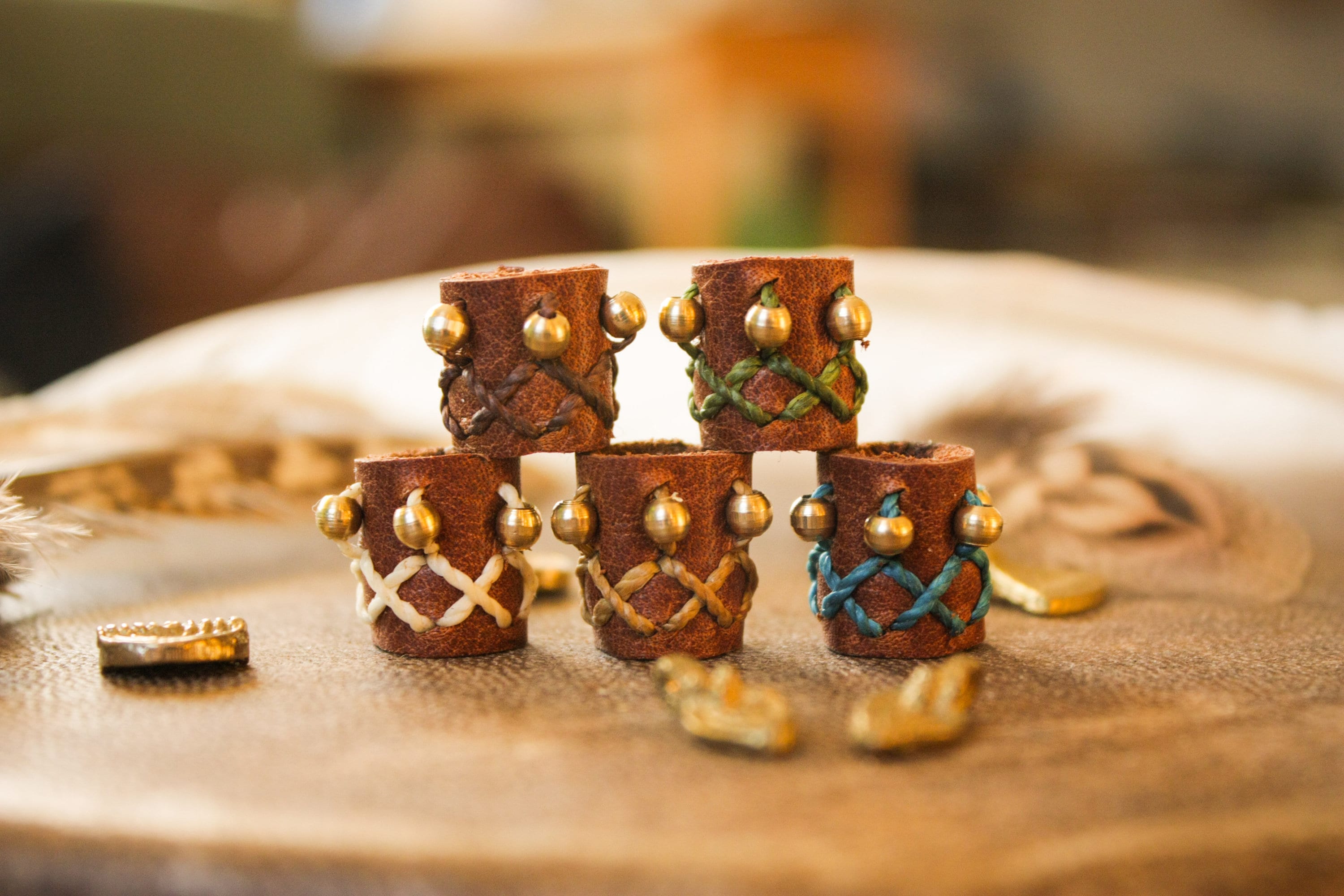 Leather Dreadlock Beads Loc Jewelry Leather Dreadbead Dread - Etsy