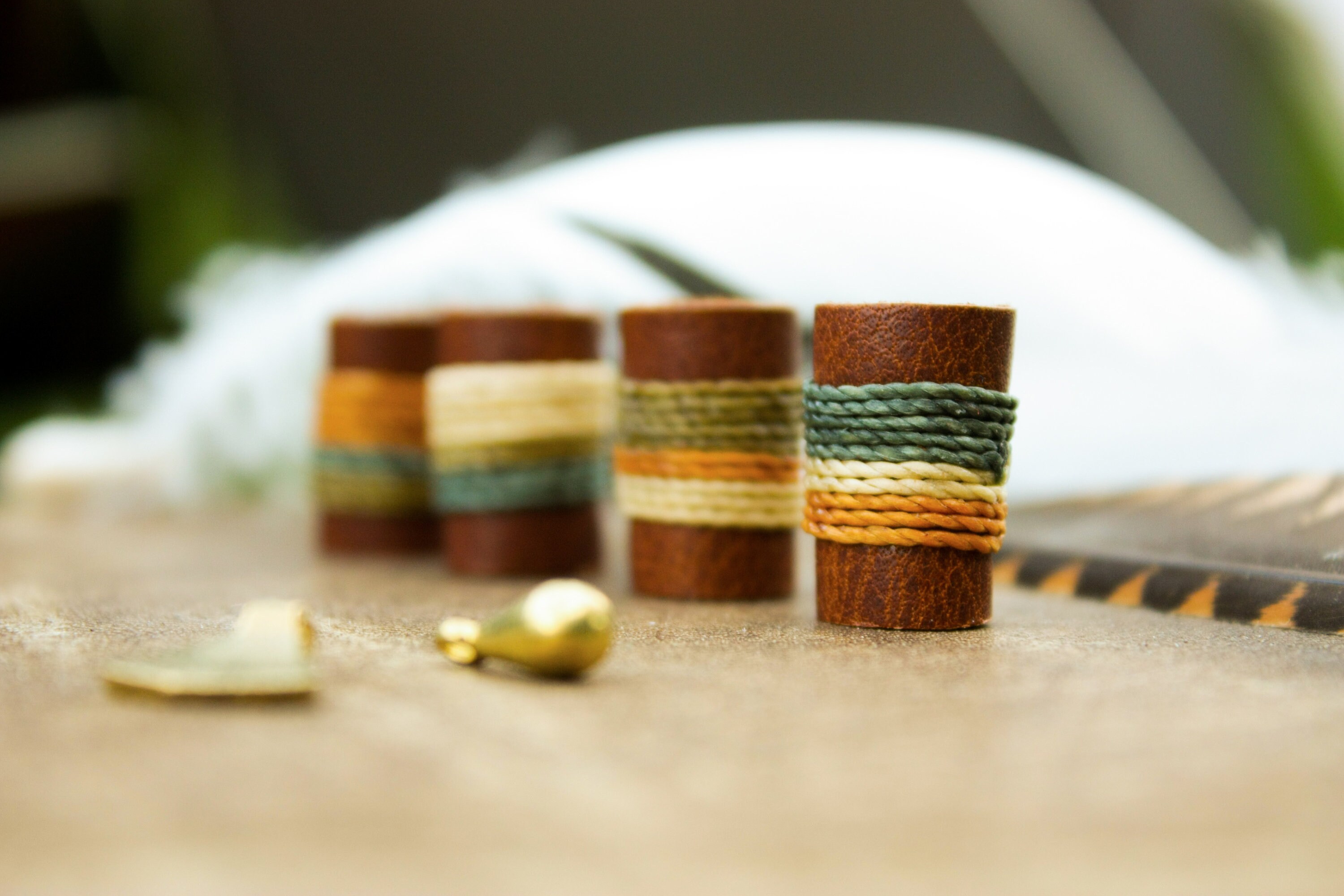 Leather Dread Beads Loc Jewelry Leather Dreadbead Dreadlock - Etsy