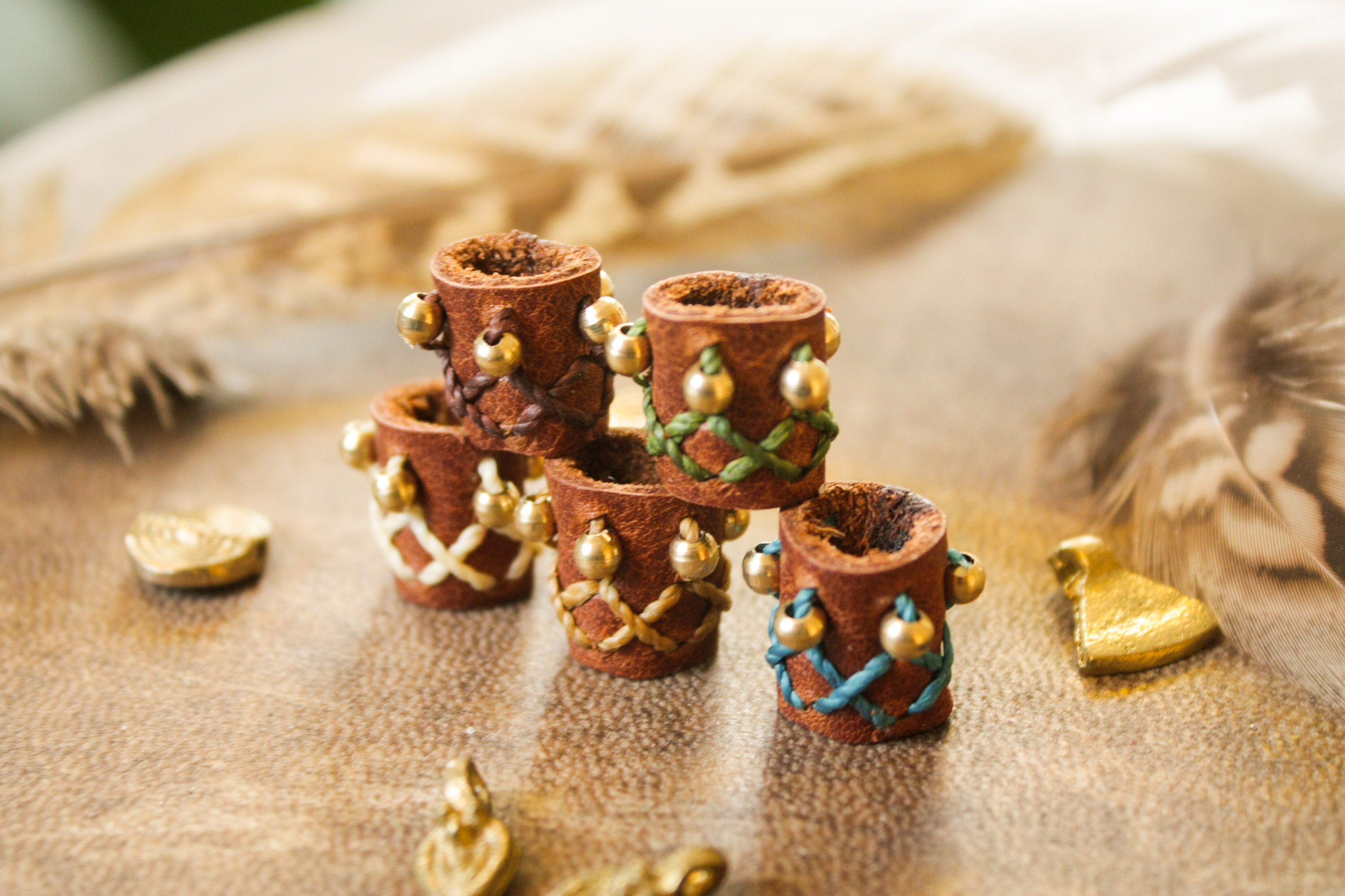 Leather Dreadlock Beads Loc Jewelry Leather Dreadbead Dread - Etsy