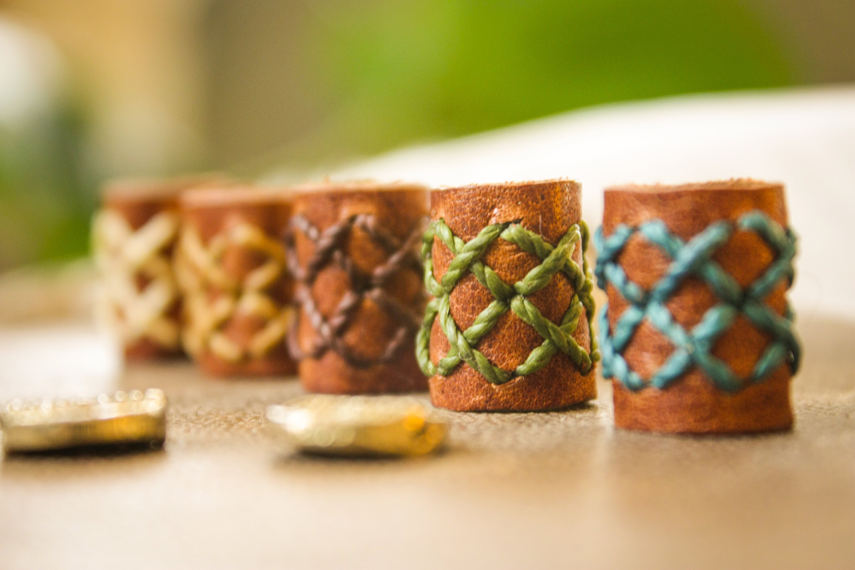 Leather Dread Beads Loc Jewelry Leather Dreadbead Dreadlock | Etsy