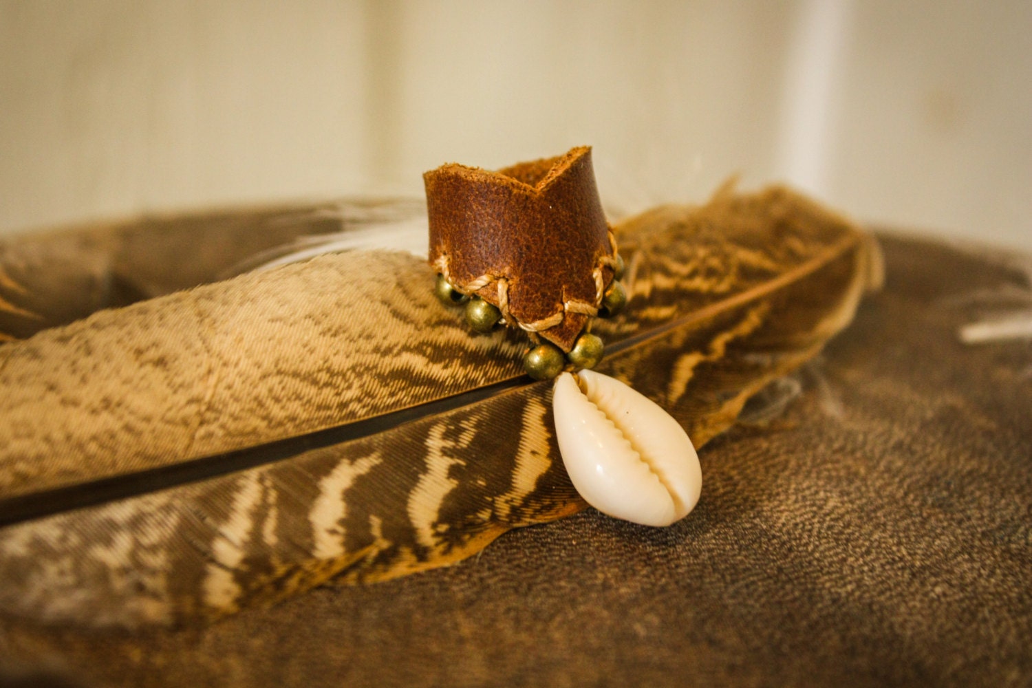 Leather Dread Bead Shell Loc Jewelry Leather Dreadbead - Etsy