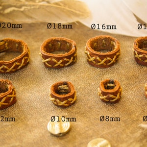 Leather Dread Beads - Loc Jewelry Leather Dreadbead Dreadlock Bead ...