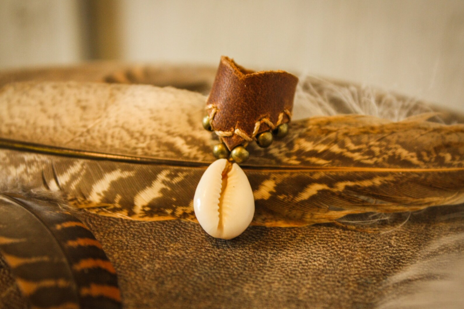 Leather Dread Bead Shell Loc Jewelry Leather Dreadbead - Etsy