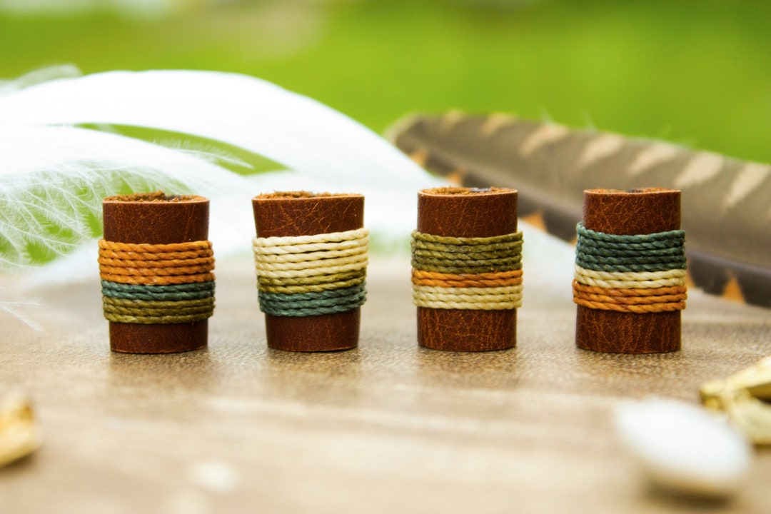 Leather Dread Beads - Loc Jewelry Leather Dreadbead Dreadlock Bead ...