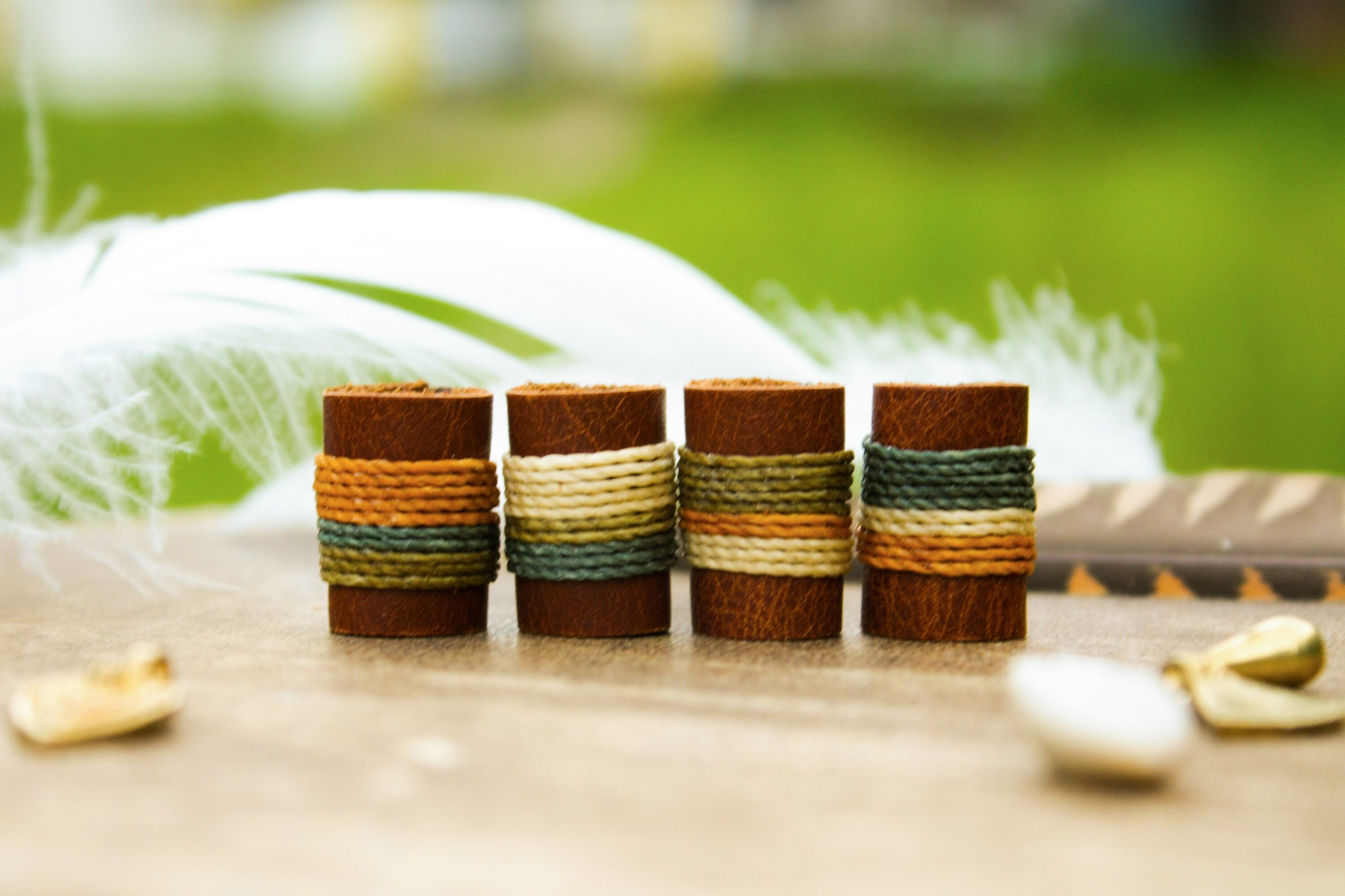 Leather Dread Beads Loc Jewelry Leather Dreadbead Dreadlock - Etsy