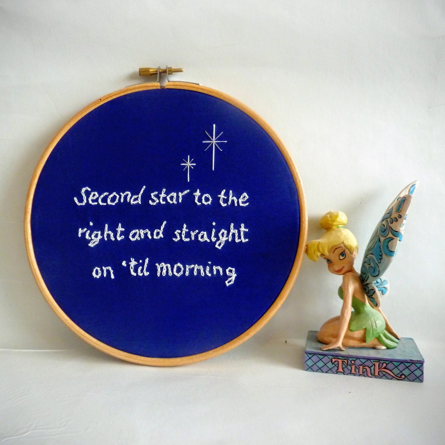 Disney Peter Pan Inspired Second Star to the Right Embroidery Hoop - Etsy