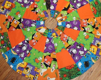 Peanuts Halloween Tree Skirt/Table Topper - Reversible, 36&quot; Diameter 001