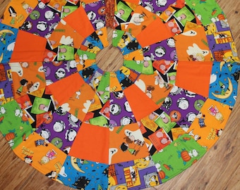 Peanuts Halloween Tree Skirt/Table Topper - Reversible, 36&quot; Diameter 002