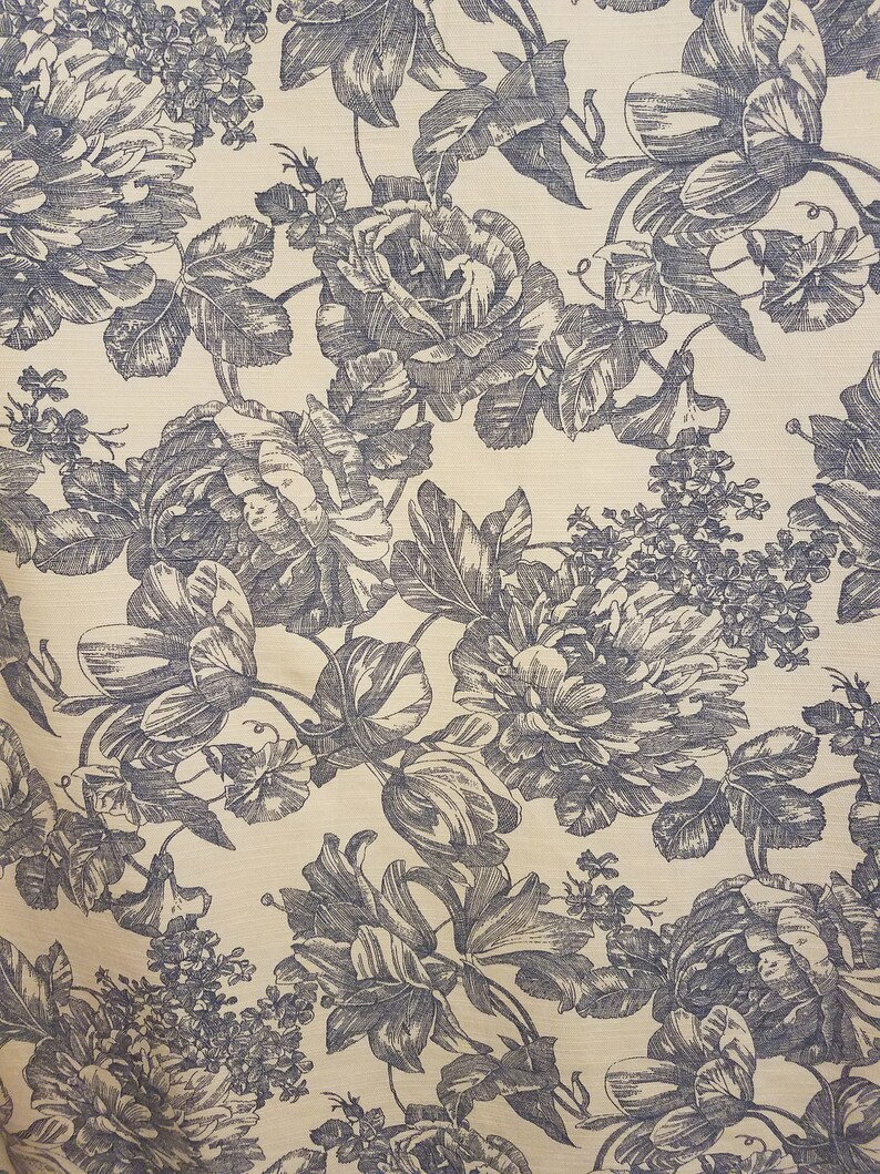 Beautiful Garden Room Waverly Curtains Blue Fl Rose Image 0