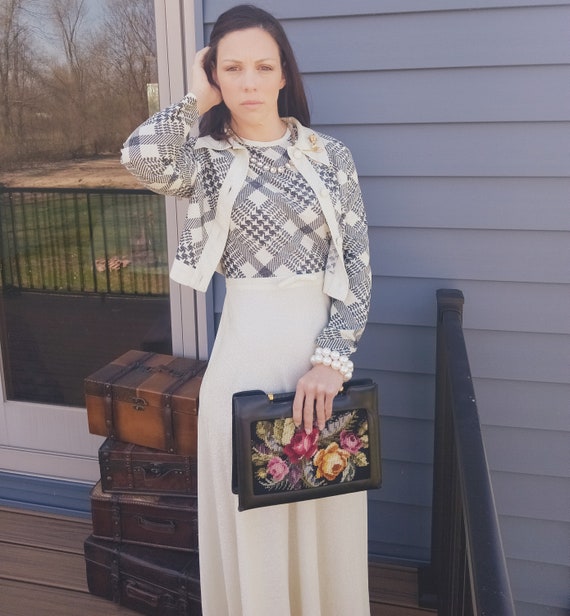 vintage houndstooth dress Comme Des Garons Cotton Blend Selected by Moore Archive Pair it with high heels for a polished appearance or dress it down with flats for a more relaxed vibe 60s Vintage Houndstooth Secretary Dress